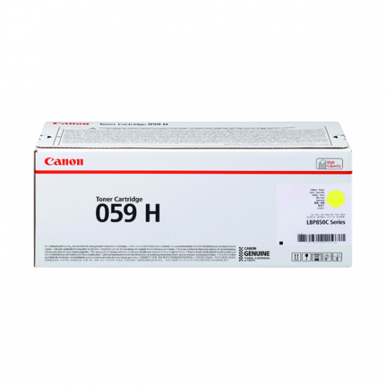 Canon 059H Yellow Toner Cartridge (3624C001) 